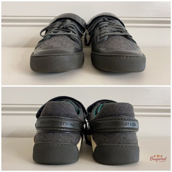 Authentic Louis Vuitton Gray Damier Graphite Elliptic Men's Sneakers Size 11 - Picture 4 of 13